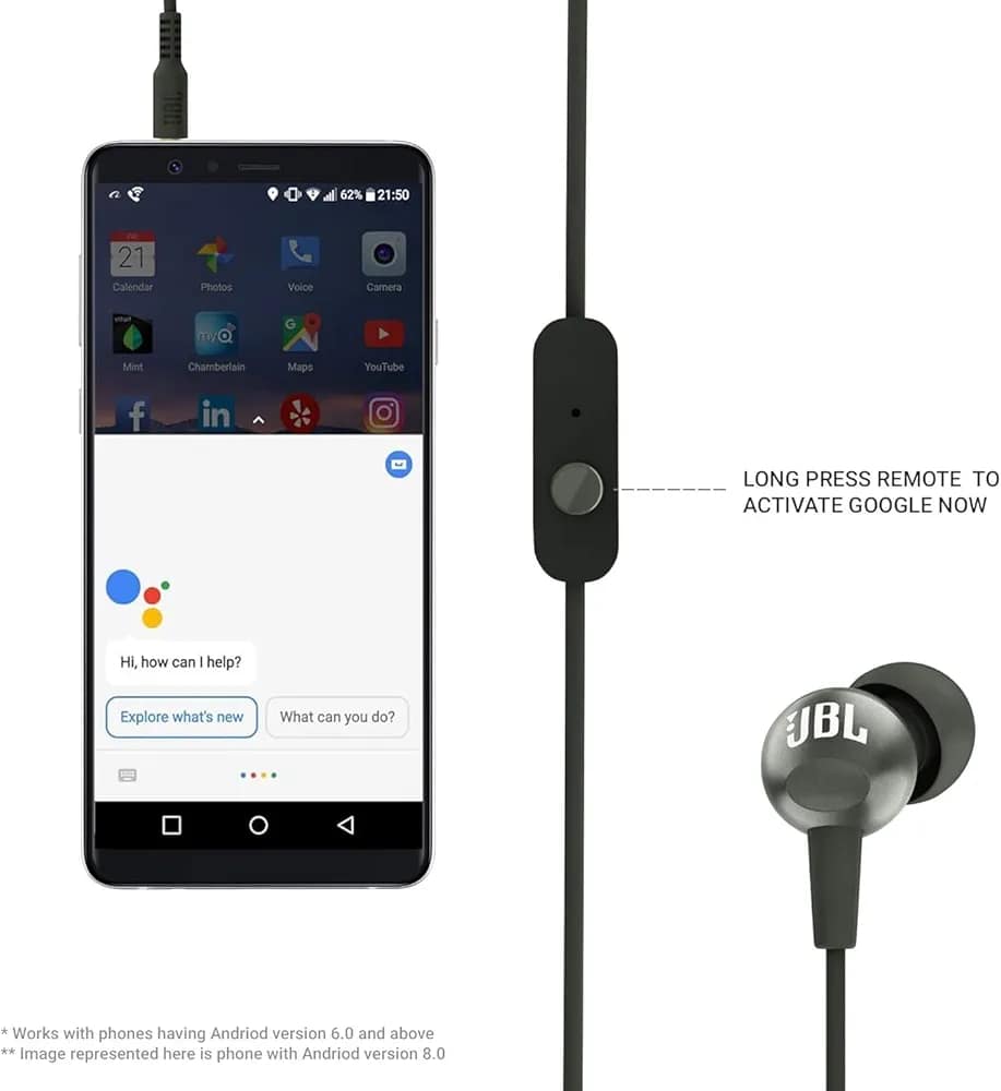 JBL C200SI Wired In-Ear Headphones with Mic - Image 3