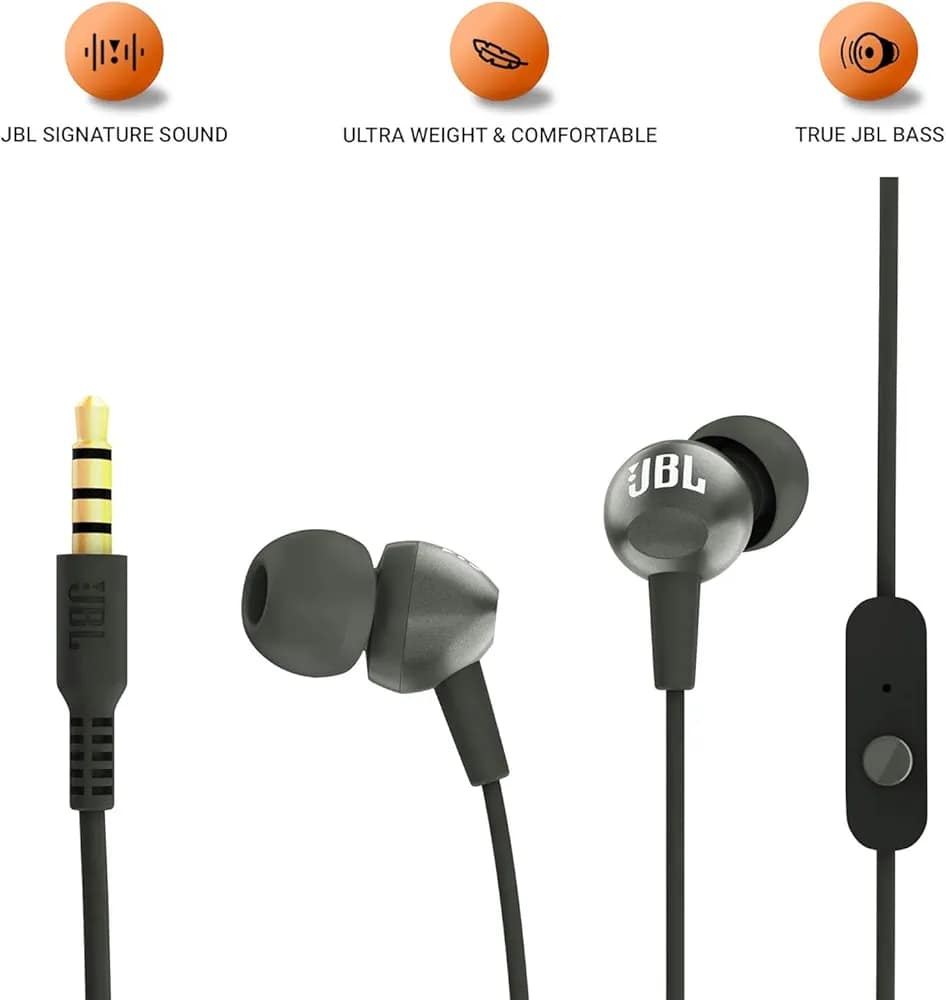 JBL C200SI Wired In-Ear Headphones with Mic - Image 7