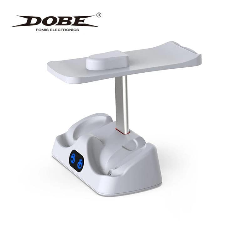 White DOBE TP5-2515 charging stand DOBE TP5-2515 PSVR2 controller charging stand with headset tray