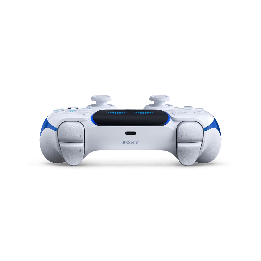 Top view showing the USB-C port and shoulder buttons
