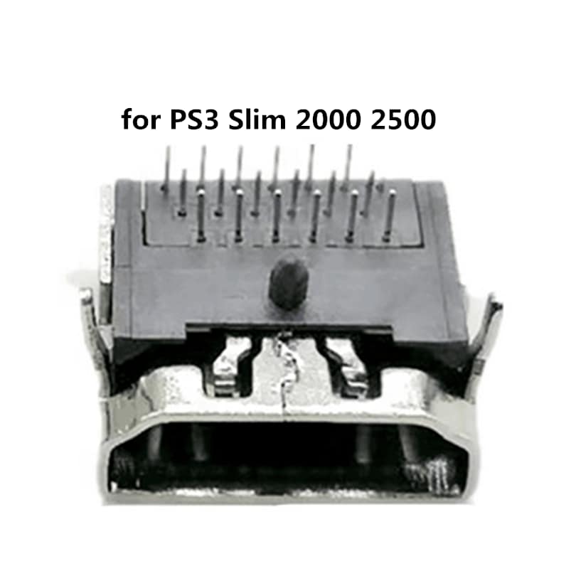 ps3 hdmi port 2000 2500 HDMI replacement socket for PS3 Slim 2000 and 2500 series showing solder pins