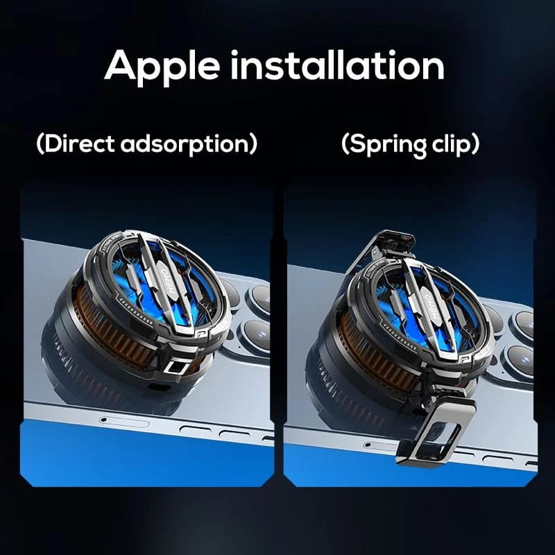 MEMO CX07 shown with direct magnetic mounting and spring-clip mounting